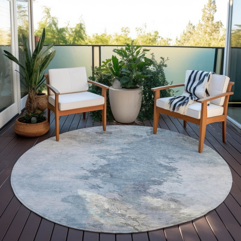 Tapis intérieur / extérieur lavable Braeas Sky , 2 pi 6 po x 3 pi 10 po