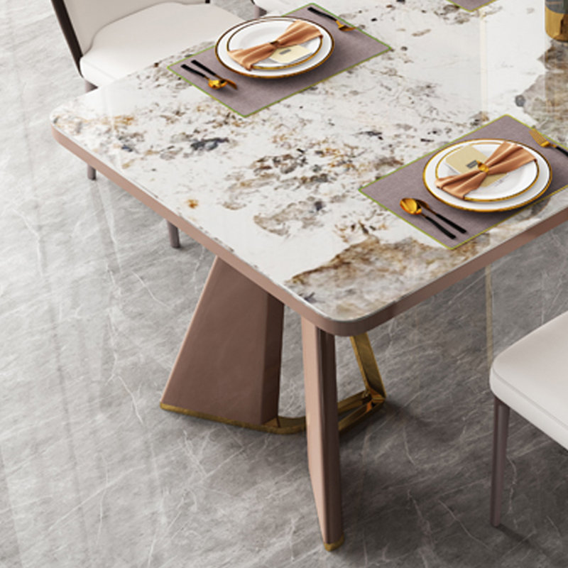 Table de salle à manger élégante et simple, H 29,53 po x L 55,12 po x l 31,5 po