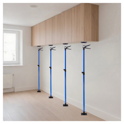 Blue Metal Adjustable Support Rod with 360° Rotation and 45° Tilt