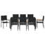 9 Piece Garden Dining Set Poly Rattan-1887602008