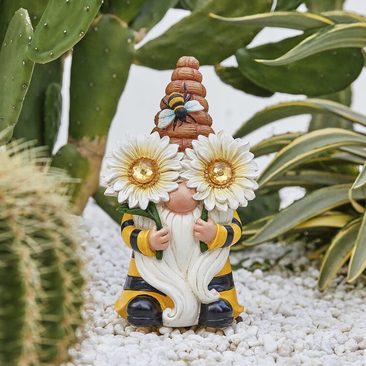 Trinx Bee Yourself Gnome Garden Figurine & Reviews