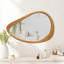 Miroir mural en bois