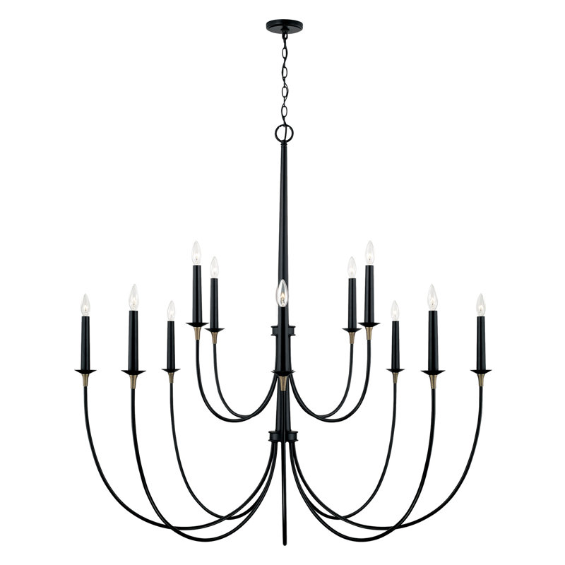 12 - Light Dimmable Classic / Traditional Chandelier