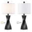 Ensemble de lampes de table noires 23,5 po Lisia