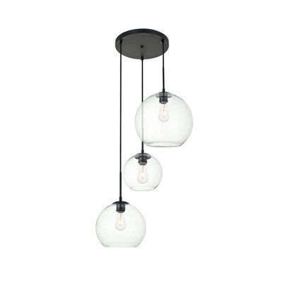 Snead 3-Light Globe Cluster Pendant 
