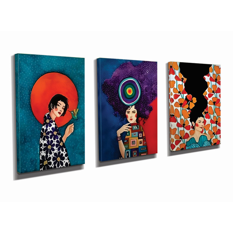 Peinture décorative sur toile (3 pièces)