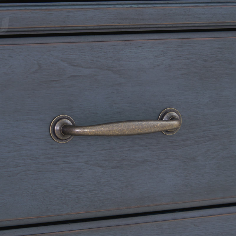 Commode 9 tiroirs, aucun assemblage requis, finition bleue