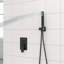 Pomme de douche double - Système de douche carré mural de 12 pouces avec valve brute