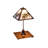 17" Wide Pine Needle Table Lamp