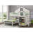 ACME Ratana Cabinet, White & Gray Finish