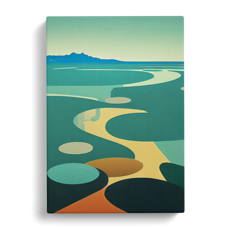 Hawi Pond Abstract - Wrapped Canvas, 50cm H x 35cm W x 3cm D