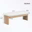 Banc avec pieds robustes et coussin moelleux