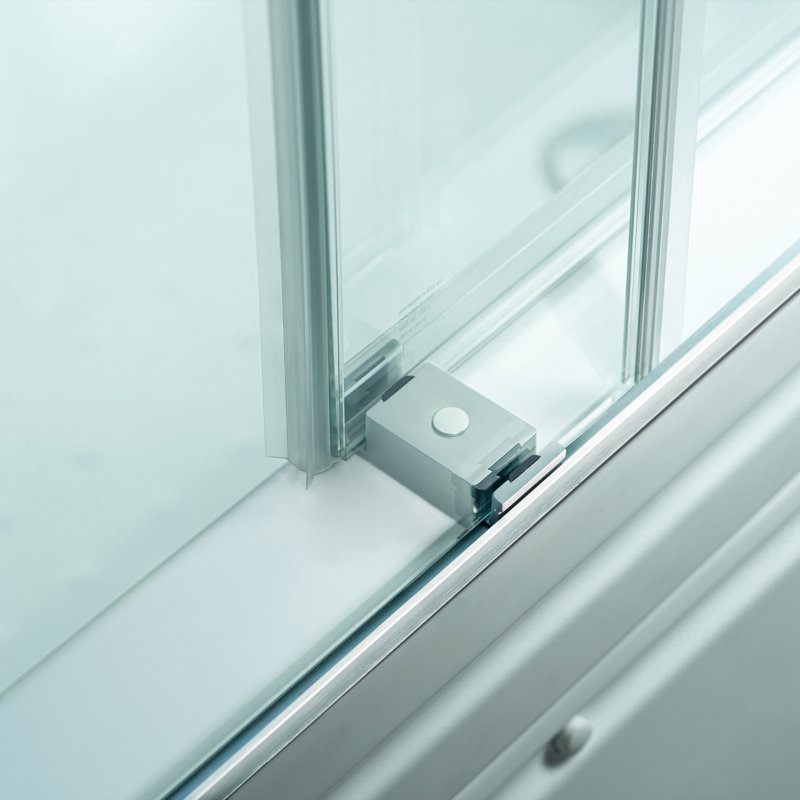 56-60“ X 62" Double Sliding Shower Door With 3/8" Thickened Upgrade Tempered Glass | Stainless Steel Hardware | Safe, Explosion-Resistant, Clear & Stylish, Sturdy & Durable