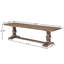 Banc en bois massif avec tréteaux doubles-316023778