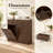 Farmhouse Double Tilt Out Trash Cabinet, 20 Gallon Hidden Trash Can Storage with 2 Drawers,Walnut(Trash can are not included)-136872149