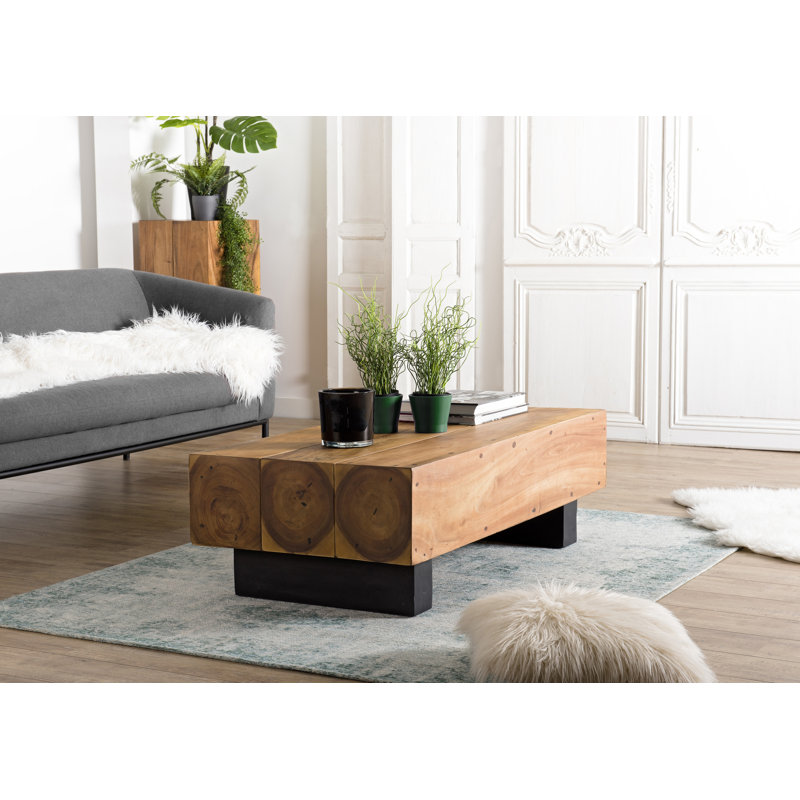 Jamir Solid Wood Sled Coffee Table