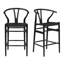 Tabouret de bar, tabourets de bar à hauteur de comptoir tissé, chaises de bar en rotin entièrement assemblées pour îlot de cuisine-1223486924-1223486922