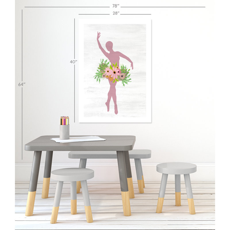 Ballet toute la journée 1, H 40 x l 28 po x P 1 po, Papier