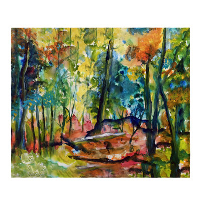 Jeté en molleton Fall Forest