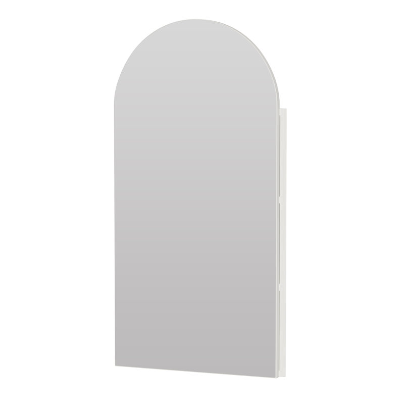40.3mm W 80mm H Wall Mounted Required Frameless Medicine Cabinet Mirror 2 Fixed, White