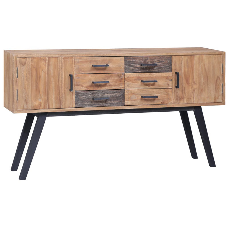 Fiatt Side Cabinet 110x30x75 cm Solid Teak