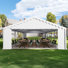 20Ft. W x 40Ft. D Steel Canopy Tent With 6 Removable Side Walls Heavy Duty Party Tents For Parties