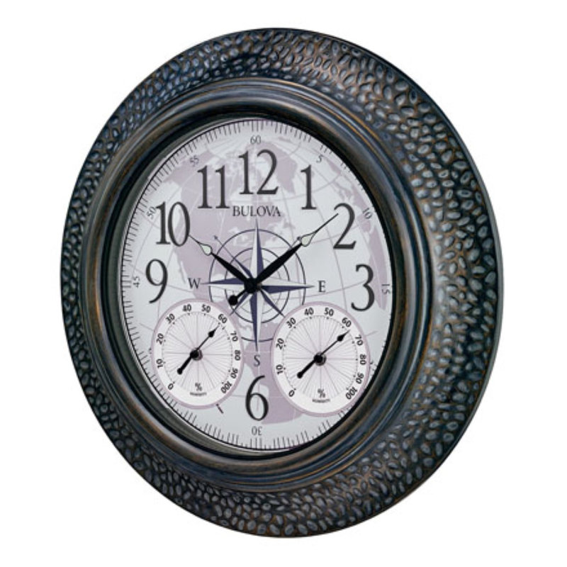 17 Stories C47F84D9ABF549A08D0552FED9DC9721 Explorer LED Indoor & Outdoor Wall Clock