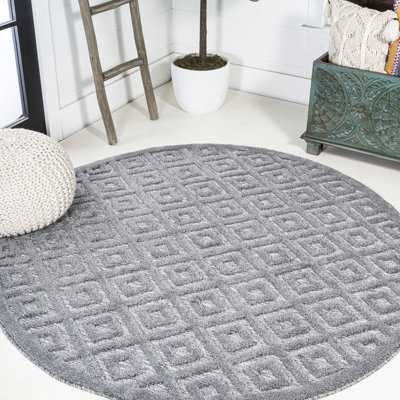 Tapis intérieur / extérieur gris foncé Portmany
