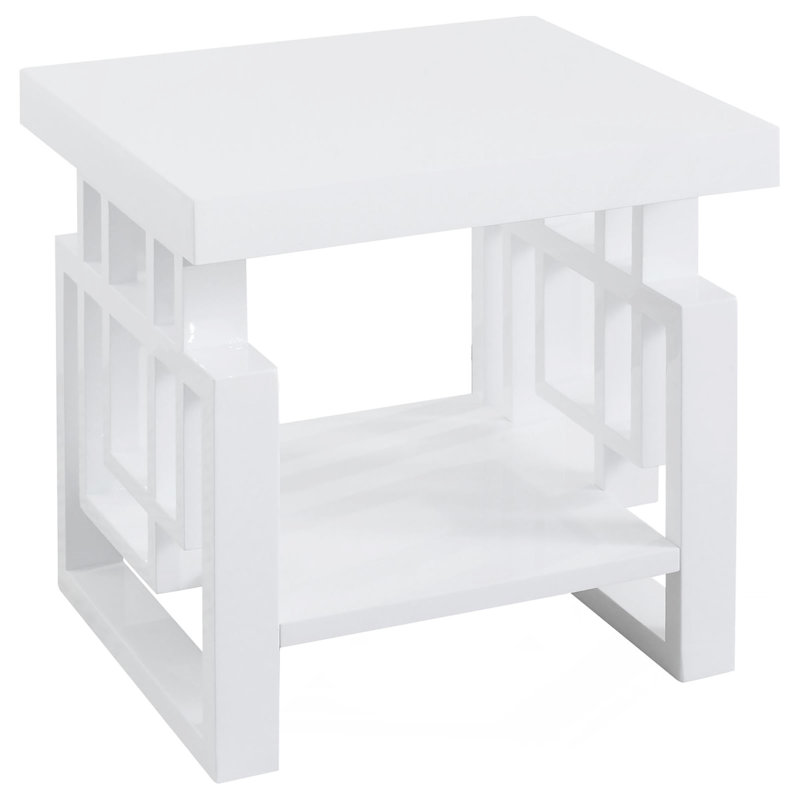 High Glossy White Rectangular Table_Coffee Table