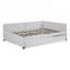 Lit de jour rembourré en lin classique avec lit gigogne, durable et peu encombrant pour la vie moderne.-2081454827