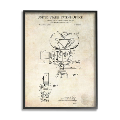 Conception détaillée d'un brevet de caméra cinématographique