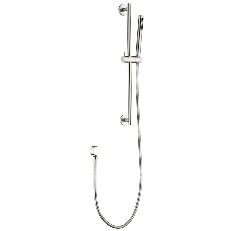 Height Adjustable Handheld Shower With 28 - Inch Slide Bar And 59 Hose, Brushed Nickel Stainless Steel, Robust Structure, Different Spray Patterns For All Purposes Hose Bar, Flexible Option, Finish,