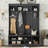 Modern Hallway Hall Tree with Metal Hooks and Storage Space, Multi-Functional Entryway Coat Rack with Shoe Cubbies
