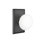 Privacy Ice White Knob with Rectangular Rose