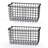 Gourmet Basics By Mikasa Grid 2-Tier Basket, Black/Wire
