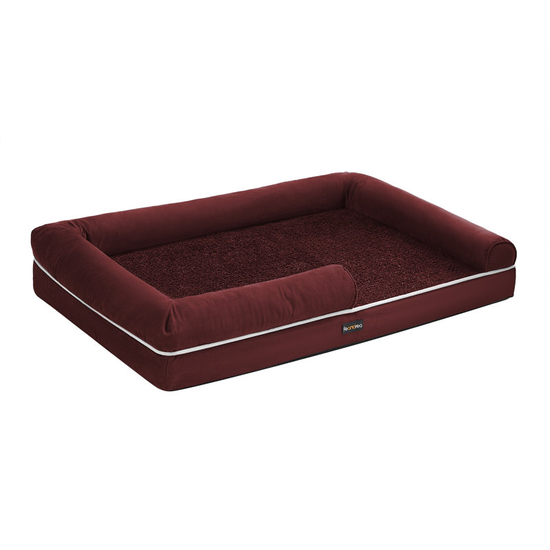 120x85x20cm Polyester Pet Bed, Berry Red