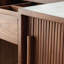 Commode simple en bois de noyer noir