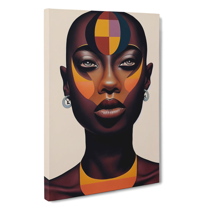 Striking Woman No.1 Abstract - Wrapped Canvas, 76cm H x 35cm W x 3cm D