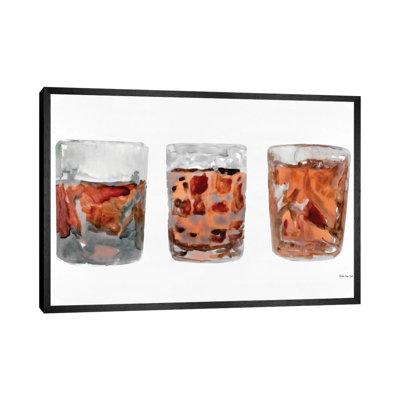 Bourbon Glasses II - Painting on Canvas