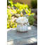 Pot de fleurs statue en céramique citrouille mums the