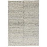 Pebble One-of-a-Kind Hand-Knotted Rectangle 5'6" x 8'6" Area Rug in Gray/Charcoal/Blue
