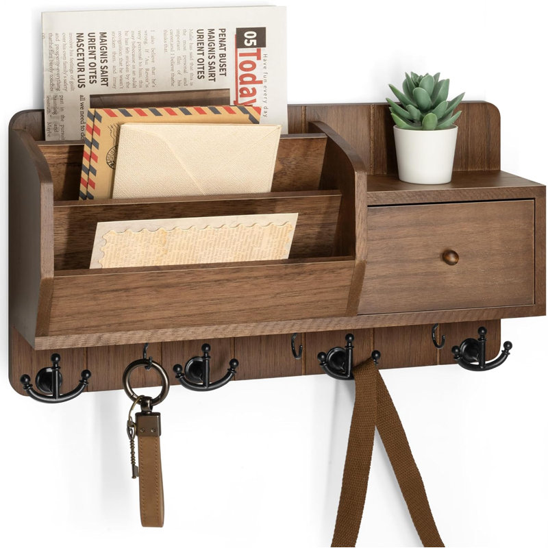 Key And Mail Rack Wall Mounted