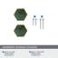Multipack de boutons géométriques 1 5/16 po Accents-93499078