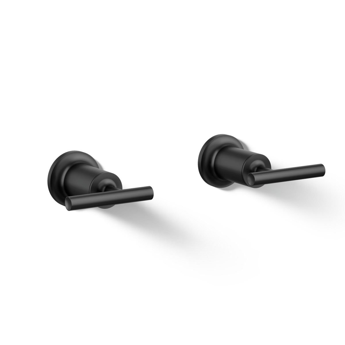 Purist High-Flow Bath Trim with Lever Handles, Matte Black