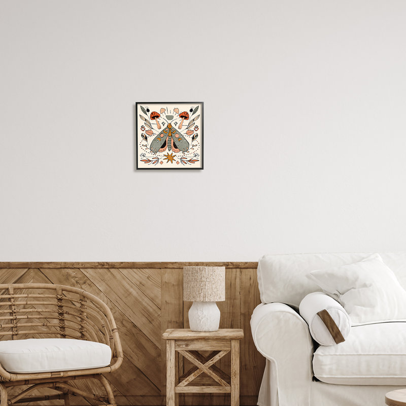 «Cottagecore Botanicals Pattern On Wood» par Melissa Wang, impression, H 12 po x l 12 po x P 1,5 po