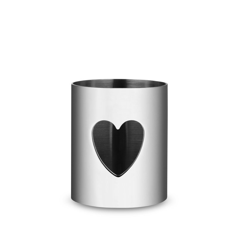 Girotondo Stainless Steel Napkin Ring, Heart