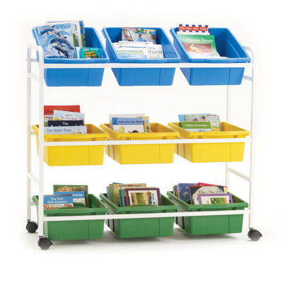 9 Compartment Aluminum Teaching Cart