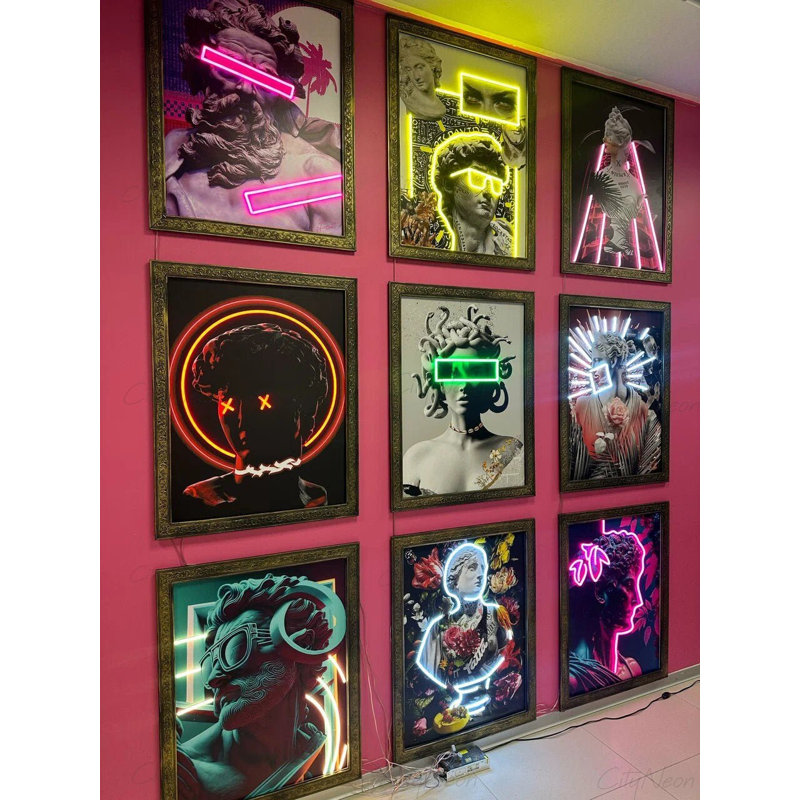 Neon Contemporary Art, 18 po x 24 po