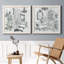 «Opulent Bath I», ensemble de 2 peintures sur toile encadrées-2079942366-2079942367