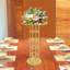 Gold Metal Top Flower Display Stand